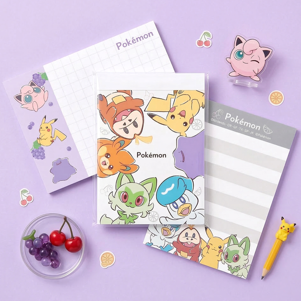 Pokemon Pocket Monsters Memo Pad - Limited Edition - White