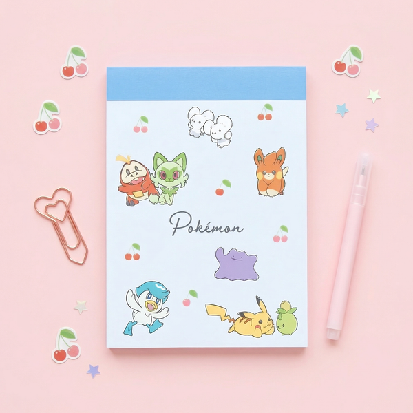 Pokemon Pocket Monsters Memo Pad - Limited Edition - Blue