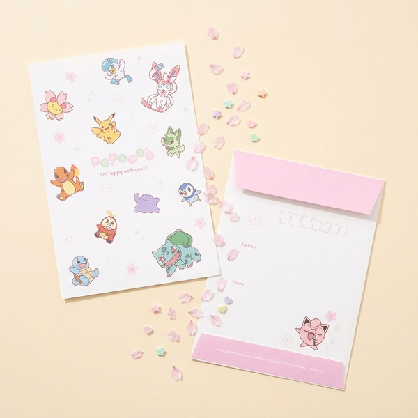 Pokémon Sakura Bloom Letter Set - Limited Edition - Petal Scatter