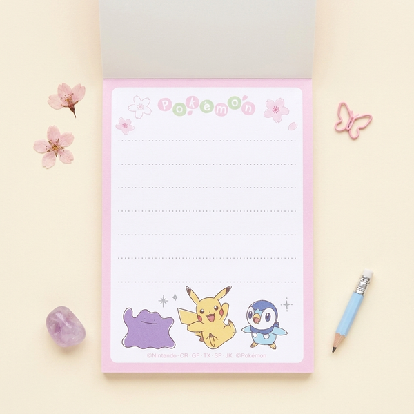 Pokémon Sakura Bloom Memo Pad - Limited Edition - Petal Scatter