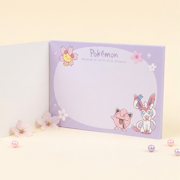 Pokémon Sakura Bloom Memo Pad - Limited Edition - Petal Scatter