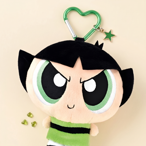 Powerpuff Girls Plush Pouch - Mini Bag with Zip Pocket