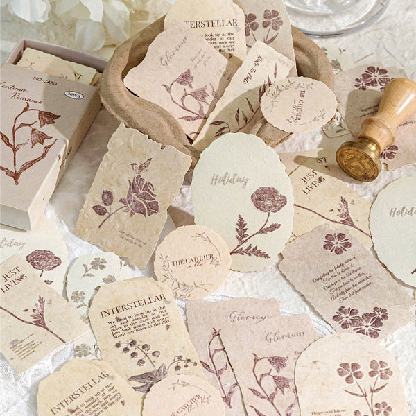 Pressed Flowers Embossed Paper - Boxed Set