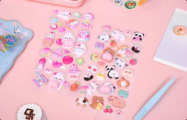 Q-Lia Mochi Mochi Puffy Stickers - Squishy Edition