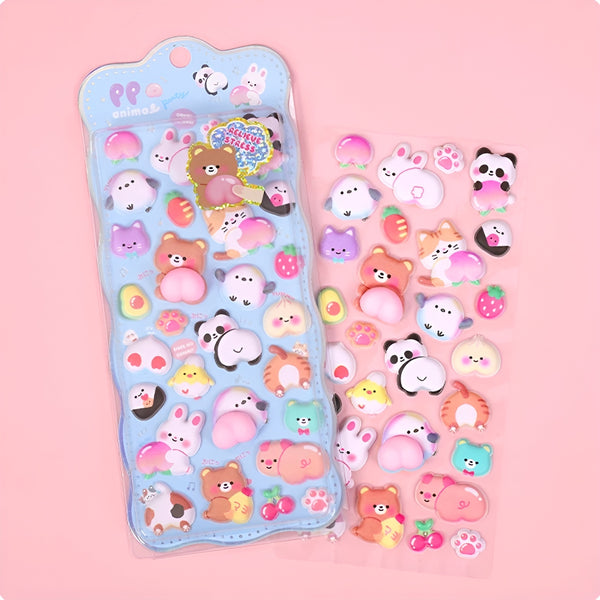 Q-Lia Mochi Mochi Puffy Stickers - Squishy Edition