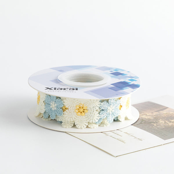 Retro Flowers Decorative Lace For Scrapbooking - Large Roll
