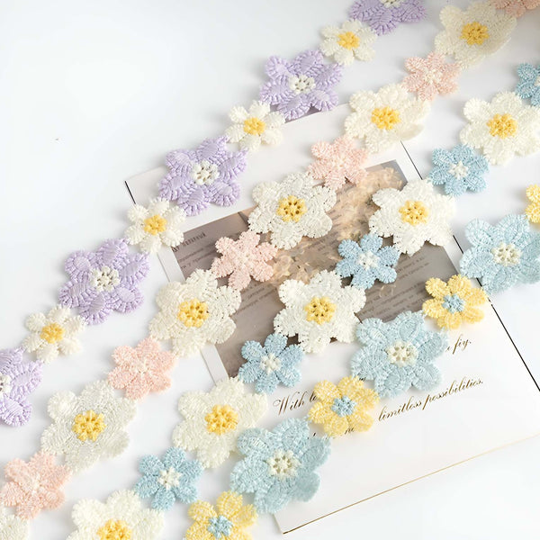 Retro Flowers Decorative Lace For Scrapbooking - Large Roll