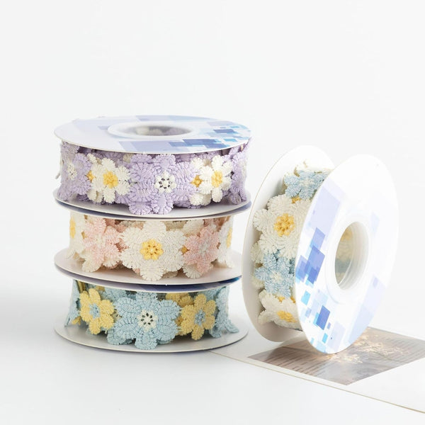 Retro Flowers Decorative Lace For Scrapbooking - Large Roll