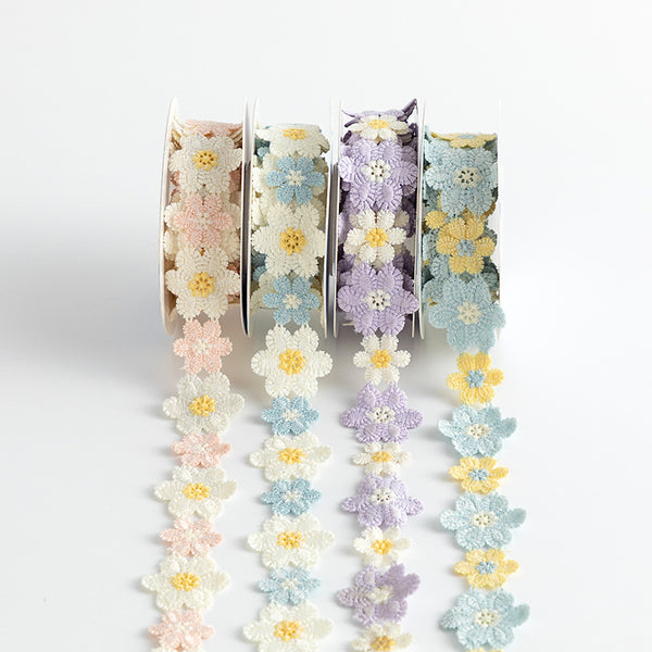 Retro Flowers Decorative Lace For Scrapbooking - Large Roll
