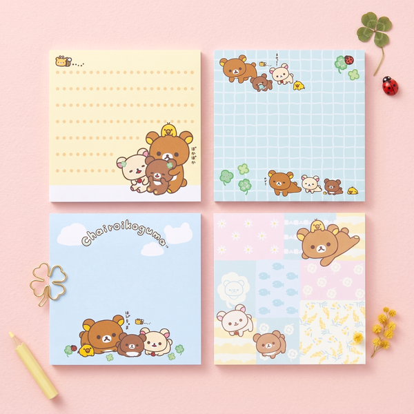 Rilakkuma Clover Sticky Notes (60 Sheets, 4 Designs)