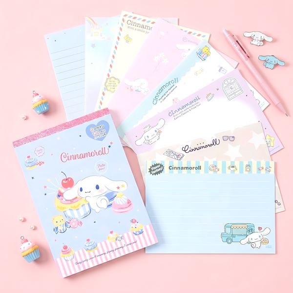 Sanrio Memo Pad Set – 128 Sheets + Sticker Sheet (Extra Large)