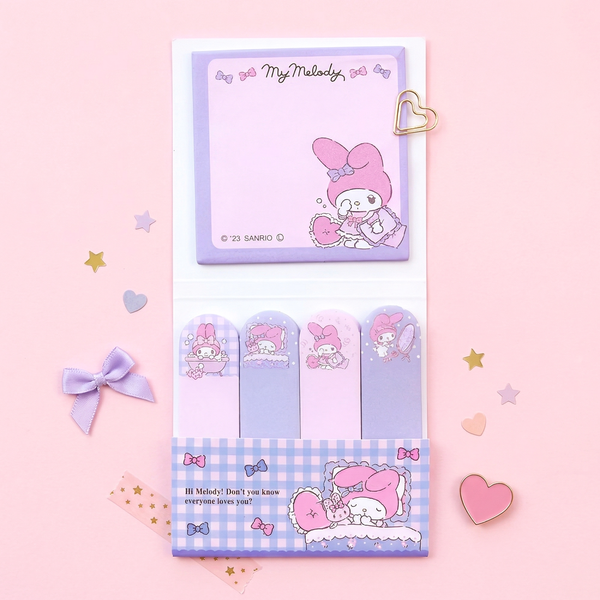 Sanrio Characters Large Sticky Notes Set - Sweet Life