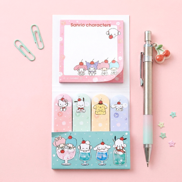 Sanrio Characters Large Sticky Notes Set - Sweet Life