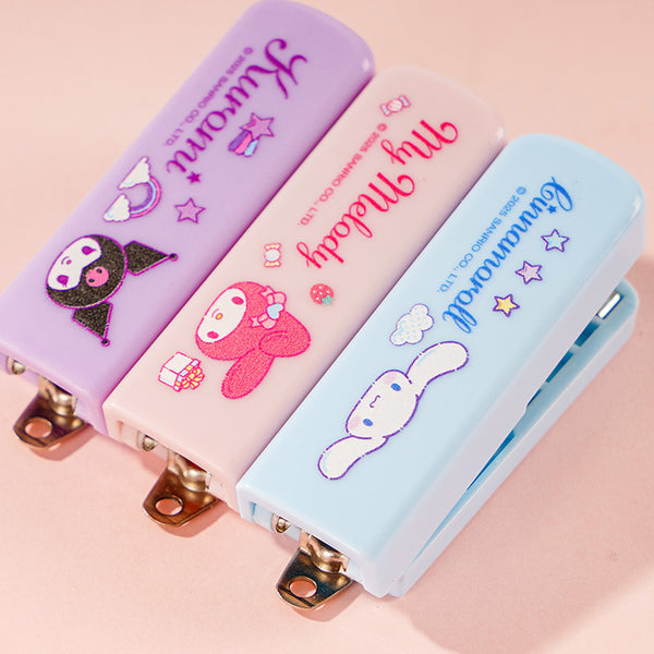 Sanrio Character Stapler with Charm + 100 Refills Set