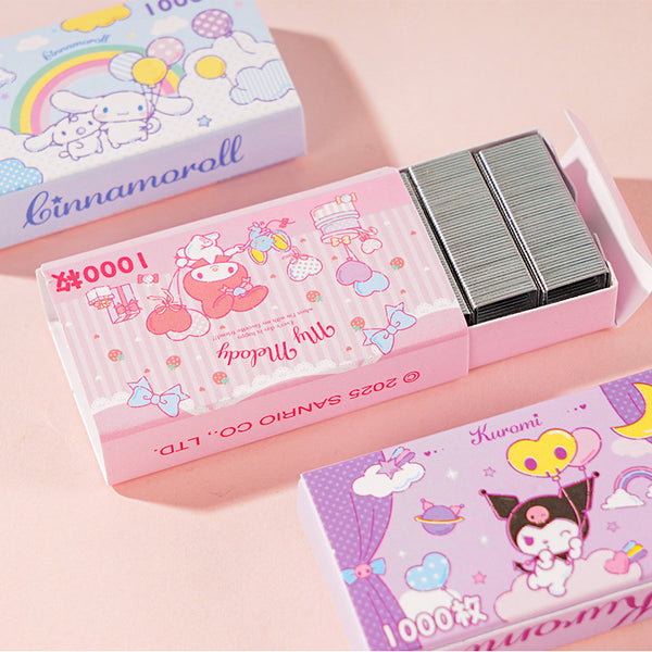 Sanrio Character Stapler with Charm + 100 Refills Set