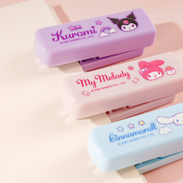 Sanrio Character Stapler with Charm + 100 Refills Set