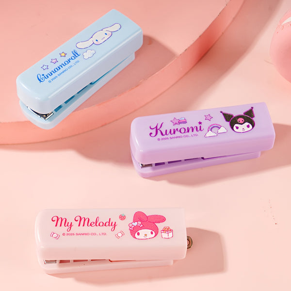 Sanrio Character Stapler with Charm + 100 Refills Set