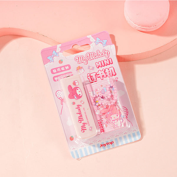 Sanrio Character Stapler with Charm + 100 Refills Set