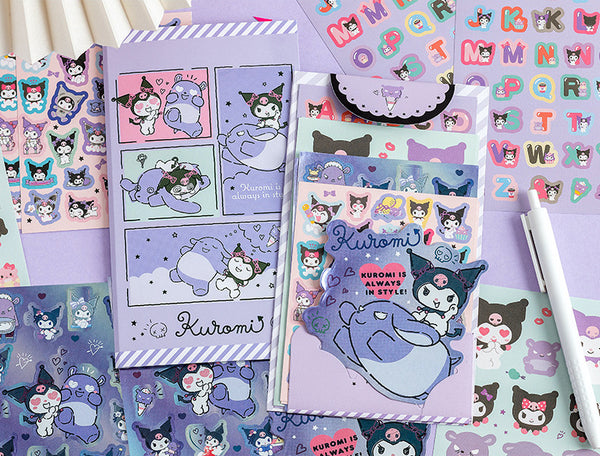 Sanrio Characters Sticker Set - 8 Sheets (5 Types)