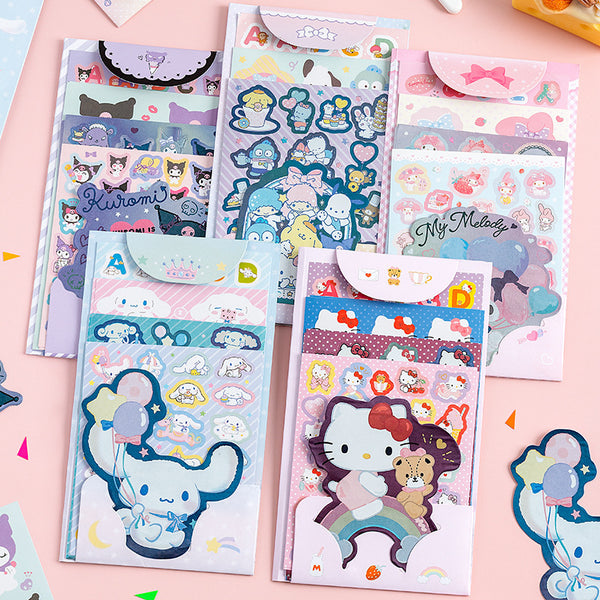 Sanrio Characters Sticker Set - 8 Sheets (5 Types)