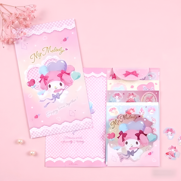 Sanrio Characters Sticker Set - 8 Sheets (5 Types)