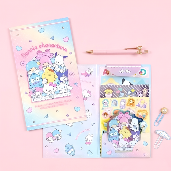 Sanrio Characters Sticker Set - 8 Sheets (5 Types)