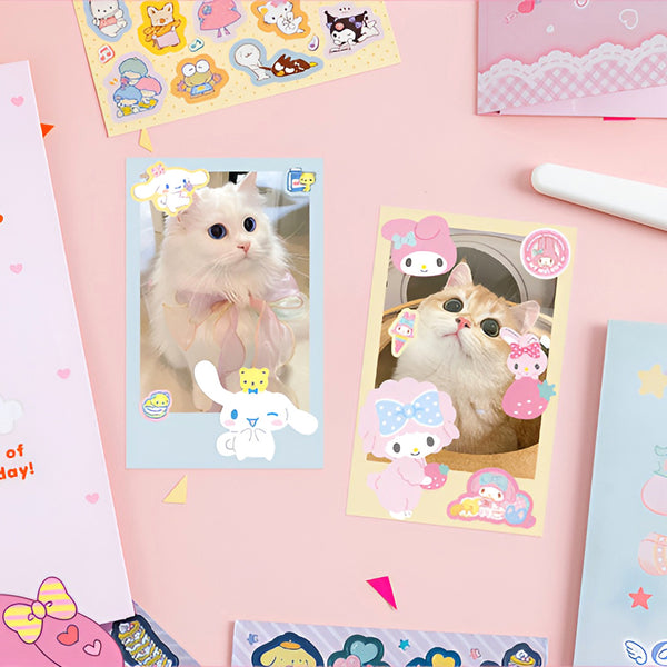 Sanrio Characters Sticker Set - 8 Sheets (5 Types)