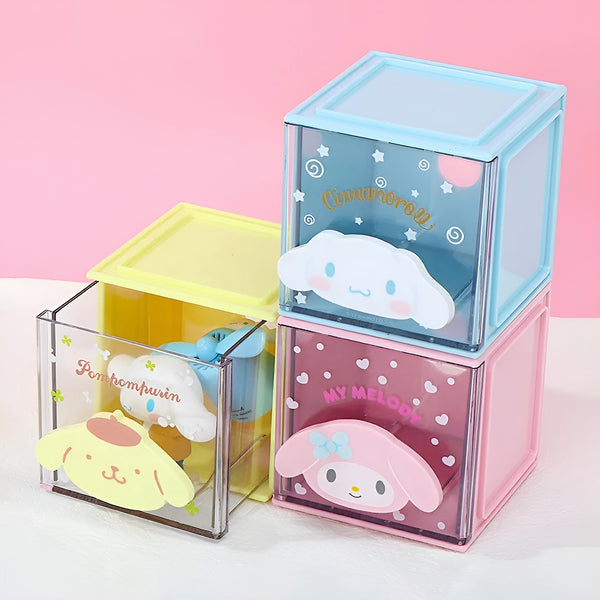 Sanrio Stack & Store Cubes - Clear Drawer Edition