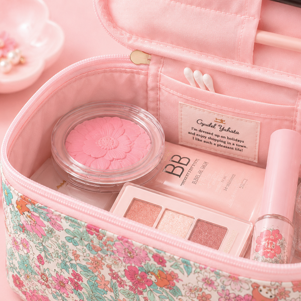 Sanrio x Liberty Fabrics Floral Cosmetic Organizer Bag - Limited Edition
