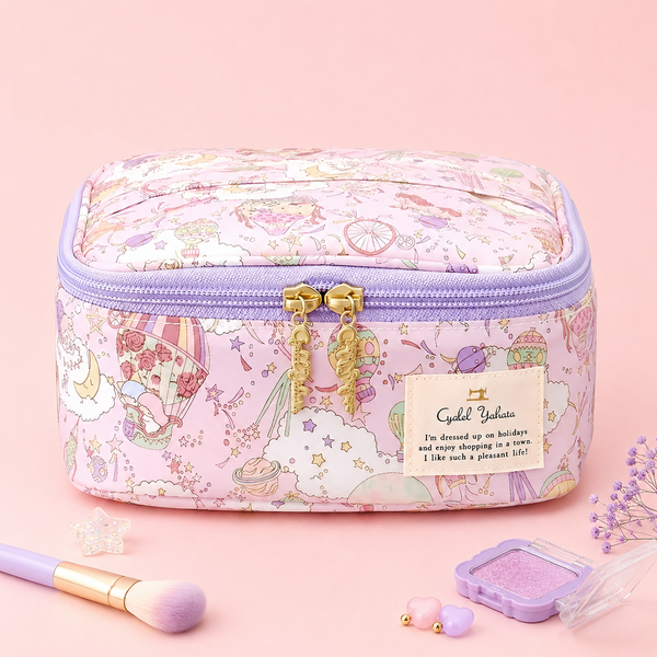 Sanrio x Liberty Fabrics Floral Cosmetic Organizer Bag - Limited Edition