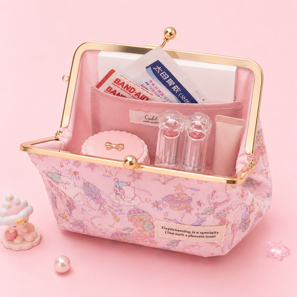Sanrio x Liberty Fabrics Kiss-Lock Floral Frame Pouch - Limited Edition