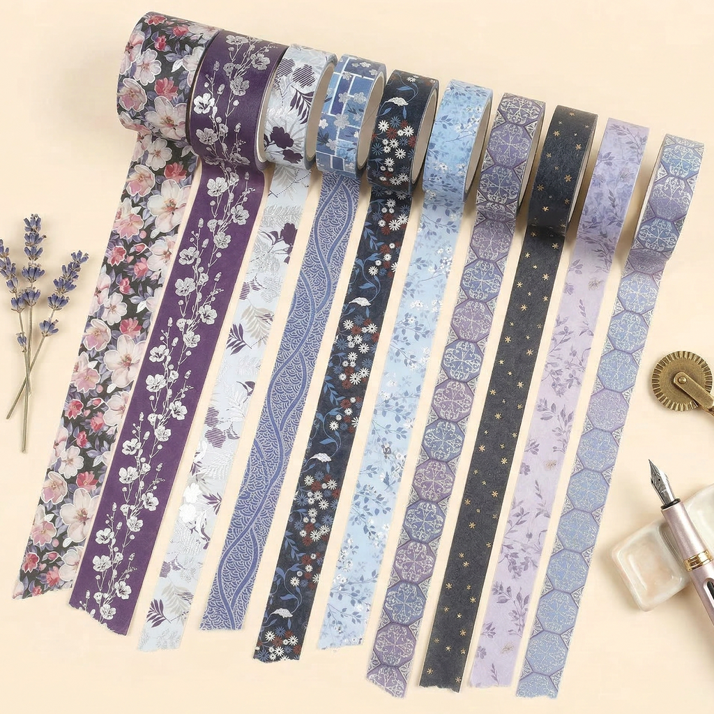 Shades Of Blue Washi Tape Set