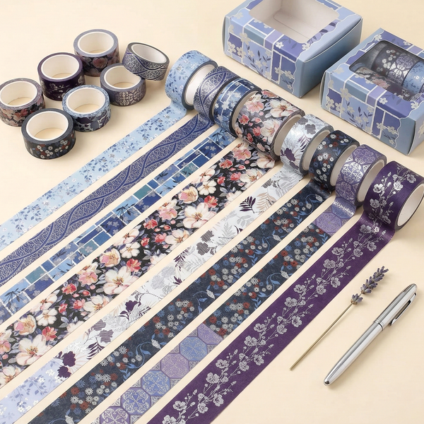 Shades Of Blue Washi Tape Set