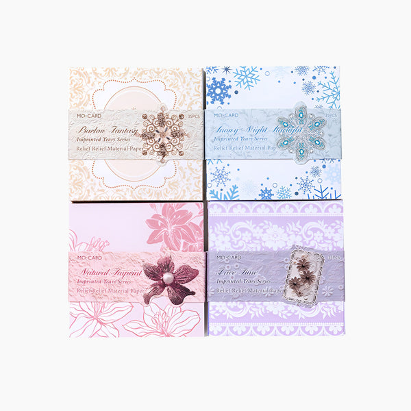 Winter Snowflake Scrapbook Paper Set – Journaling Pack