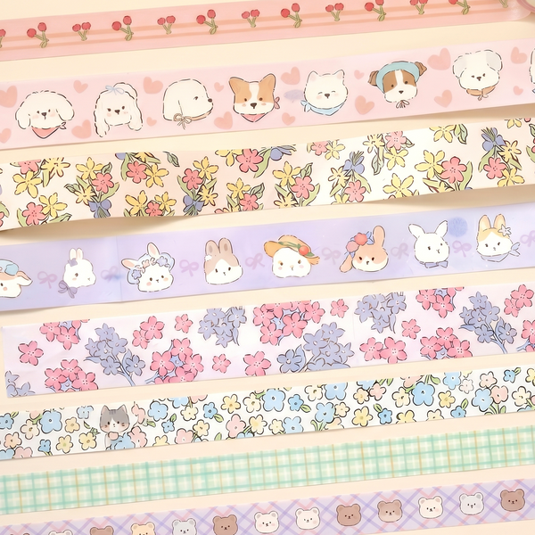 Soft Bloom Washi Tape - Set of 3