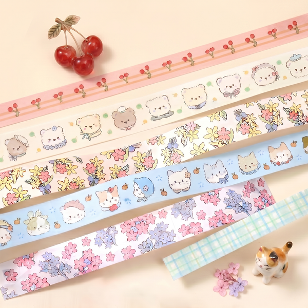Soft Bloom Washi Tape - Set of 3