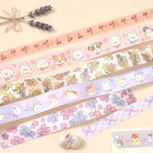 Soft Bloom Washi Tape - Set of 3