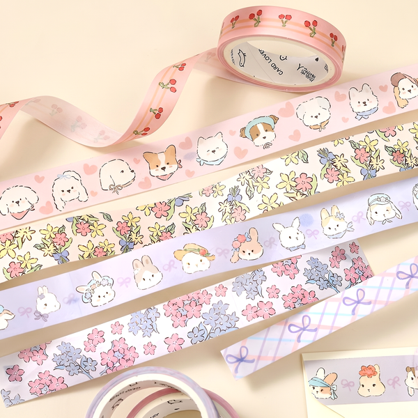 Soft Bloom Washi Tape - Set of 3