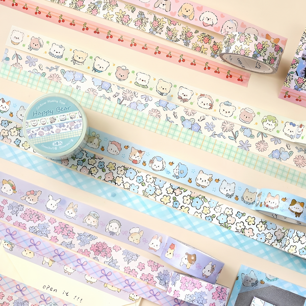 Soft Bloom Washi Tape - Set of 3