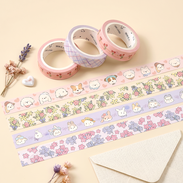 Soft Bloom Washi Tape - Set of 3