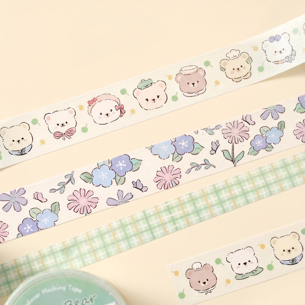 Soft Bloom Washi Tape - Set of 3