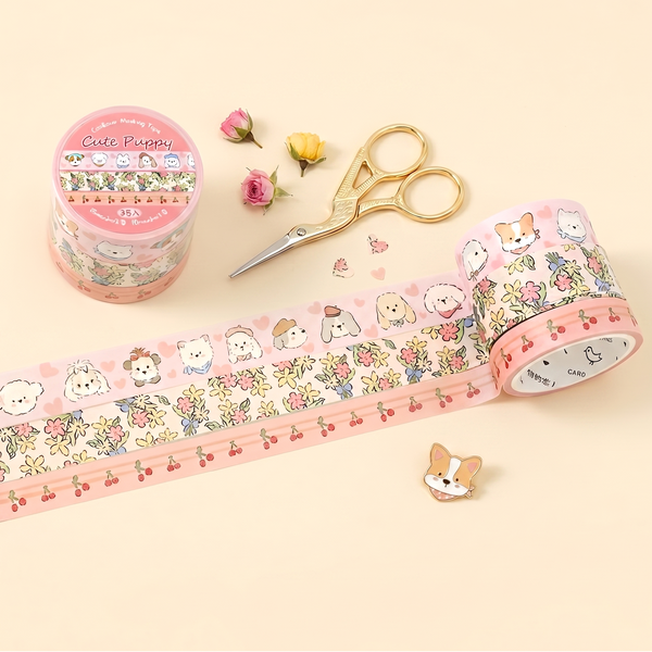 Soft Bloom Washi Tape - Set of 3