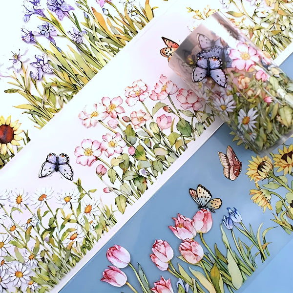 Flowering Shrubs Clear Masking Tape - Extra Wide