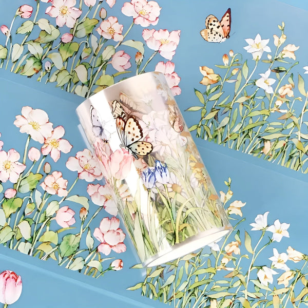 Flowering Shrubs Clear Masking Tape - Extra Wide