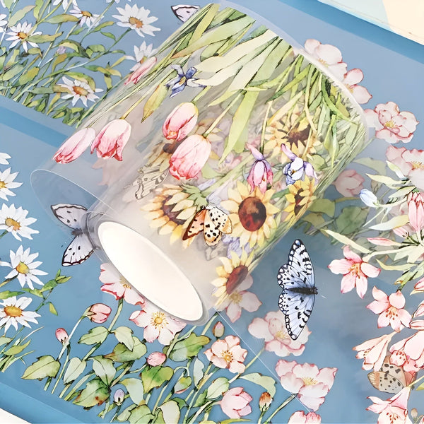 Flowering Shrubs Clear Masking Tape - Extra Wide