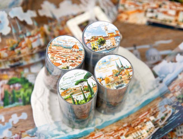 European Cityscape Clear Washi Tape