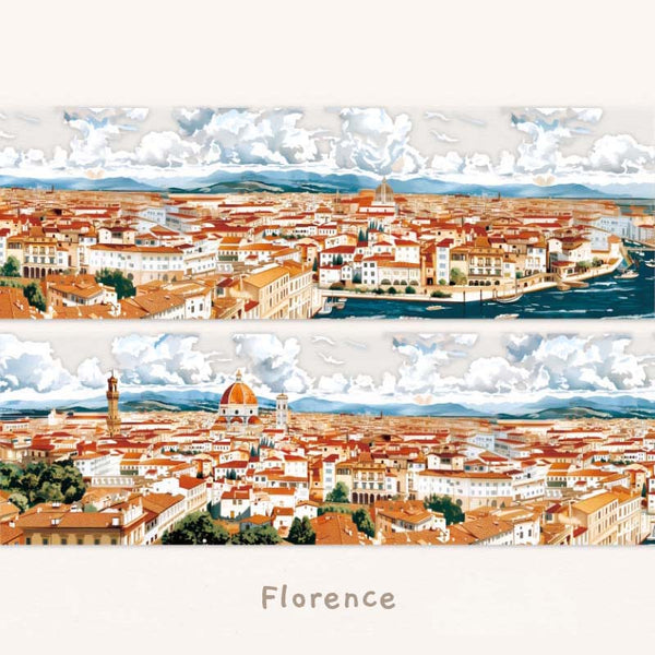 European Cityscape Clear Washi Tape