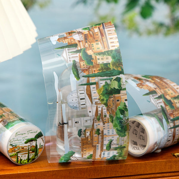 European Cityscape Clear Washi Tape