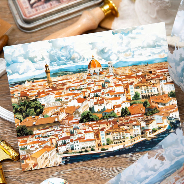 European Cityscape Clear Washi Tape