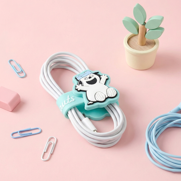 Sun-Star Peanuts Snoopy Cable Holder - Blue